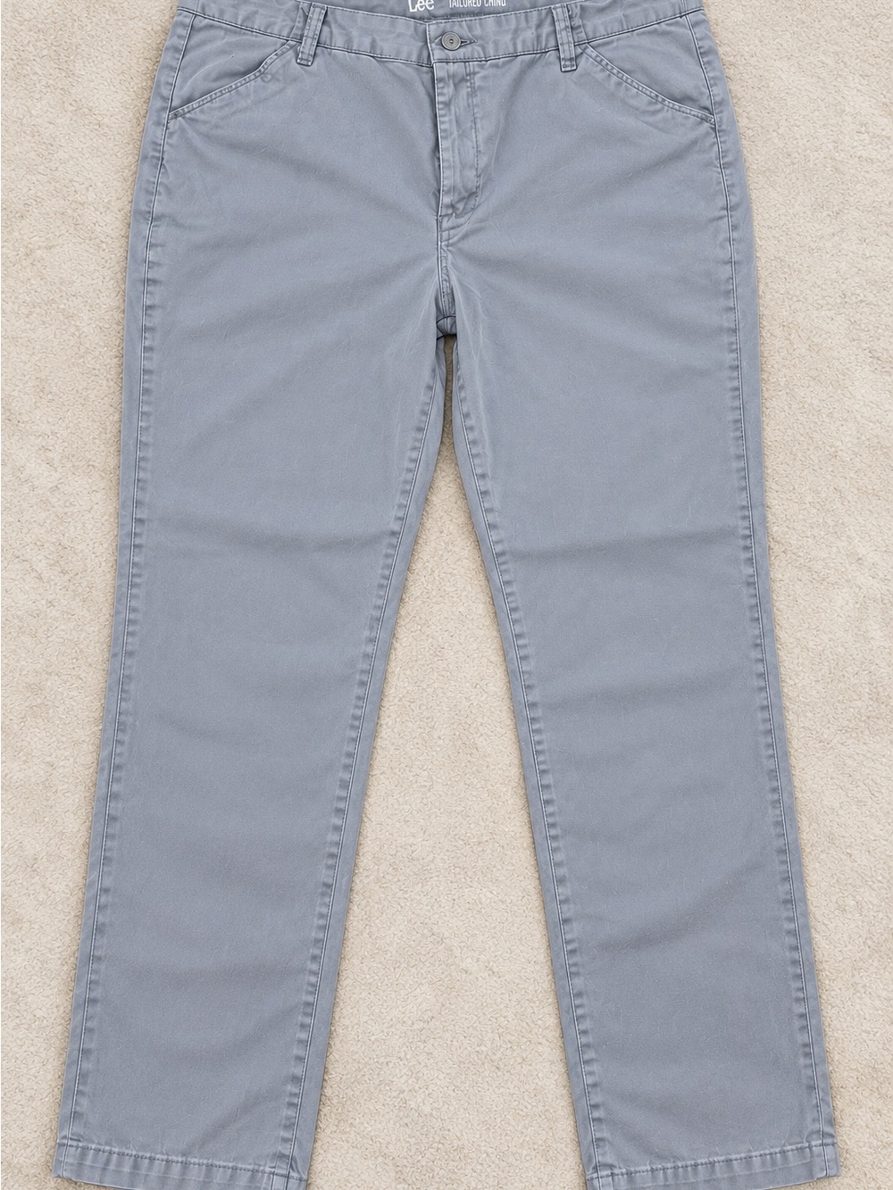 Lee Straight Leg Jeans in Light Blue-Gray